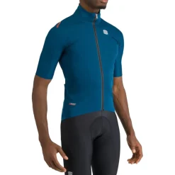 Sportful Fiandre Pro 2 Jas met Korte Mouwen Heren - 415 Teal Blu