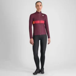 Sportful Neo 2 Softshell Fietsjas Dames - 625 Deep Bordeaux Red Pompelmo