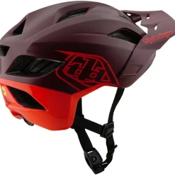 Troy Lee Designs Flowline SE MIPS Helm - Badge Maroon