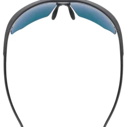 Uvex aerios Bril - black matt/mirror red
