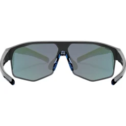 Uvex axos set Bril - black matt/mirror blue + clear