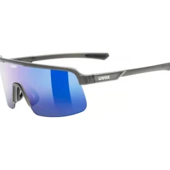 Uvex Dyrt Fietsbril - smoke matt/mirror blue