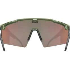 Uvex Flowline Fietsbril - olive matt/mirror gold