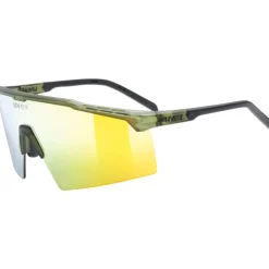 Uvex Flowline Fietsbril - olive matt/mirror gold