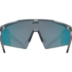 Uvex Flowline Fietsbril - smoke matt/mirror red