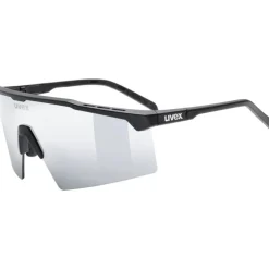 Uvex Flowline Fietsbril - black matt/mirror silver