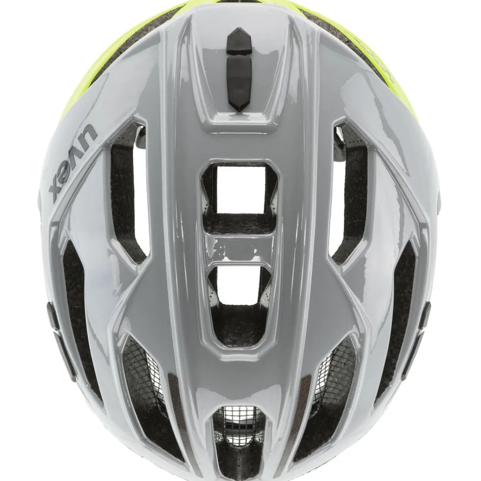 Uvex gravel x Helm - rhino-neon yellow