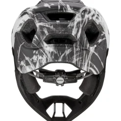 Uvex react jr. Fullface Kinder-fietshelm - black-white matt