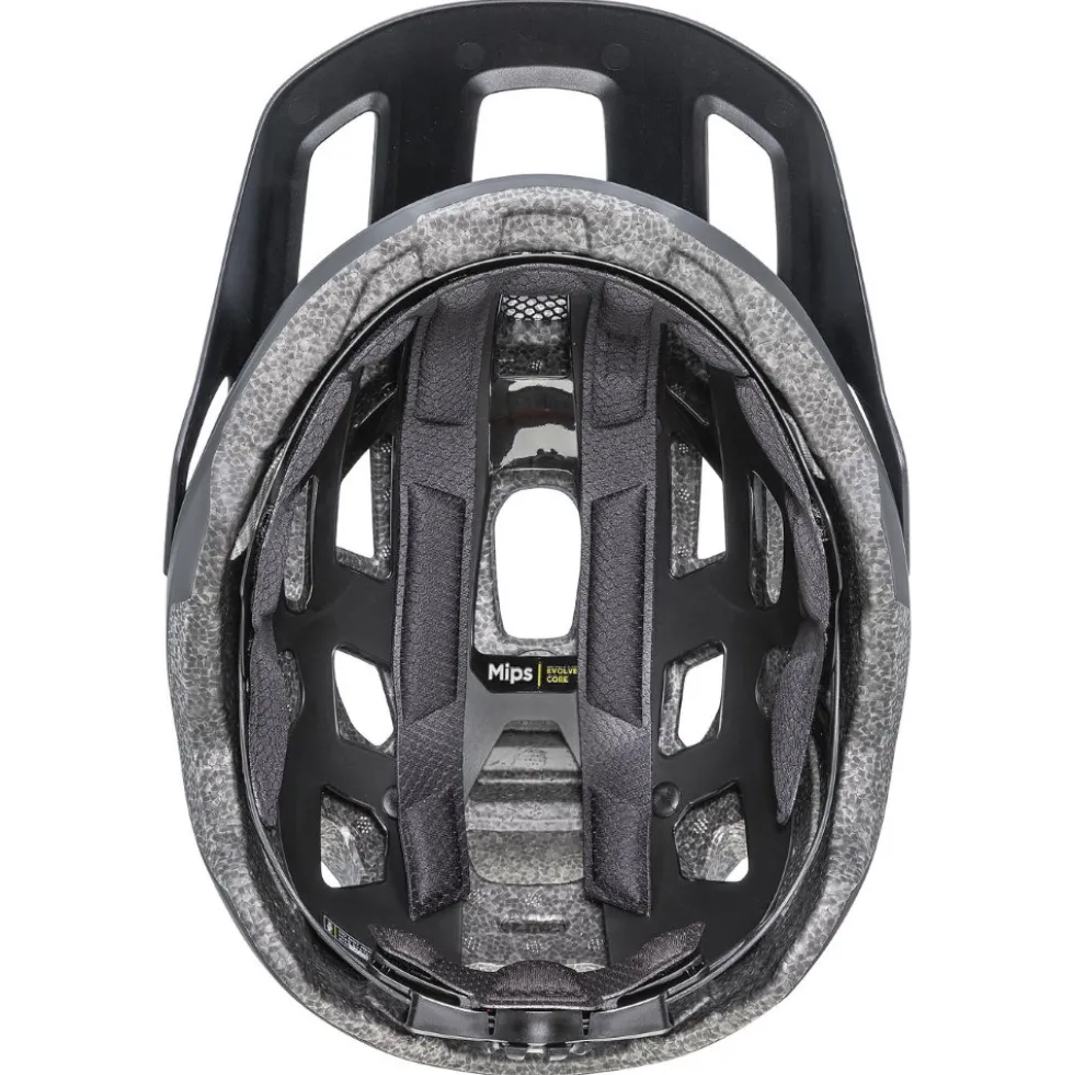 Uvex react jr. MIPS Kinderhelm - zwart mat