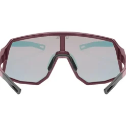 Uvex sequenze CV Fietsbril - burgundy matt/mirror racy red colorvision