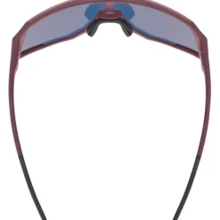 Uvex sequenze CV Fietsbril - burgundy matt/mirror racy red colorvision