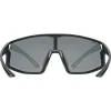 Uvex skyryse jr. Fietsbril kinderen - black mattt/mirror red