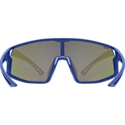 Uvex skyryse jr. Fietsbril kinderen - blue mattt/mirror green