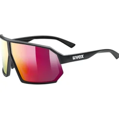Uvex sportstyle 237 Bril - black matt/mirror red