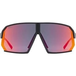 Uvex sportstyle 237 Bril - black matt/mirror red