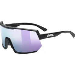Uvex sportstyle 235 Bril - black matt/mirror lavender