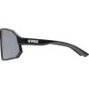 Uvex sportstyle 237 Bril - black matt/mirror silver