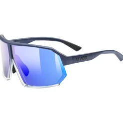 Uvex sportstyle 237 Bril - metallic blue-clear/mirror blue