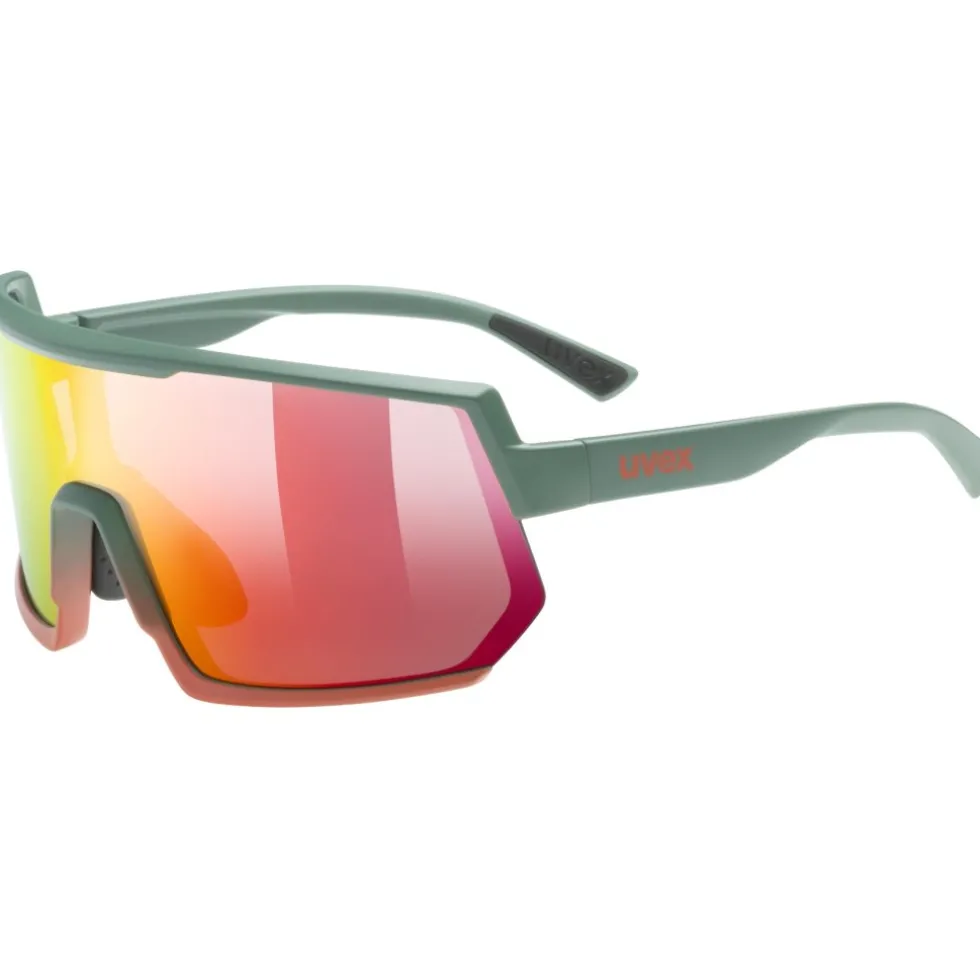 Uvex sportstyle 235 Bril - moss grapefruit matt/mirror red