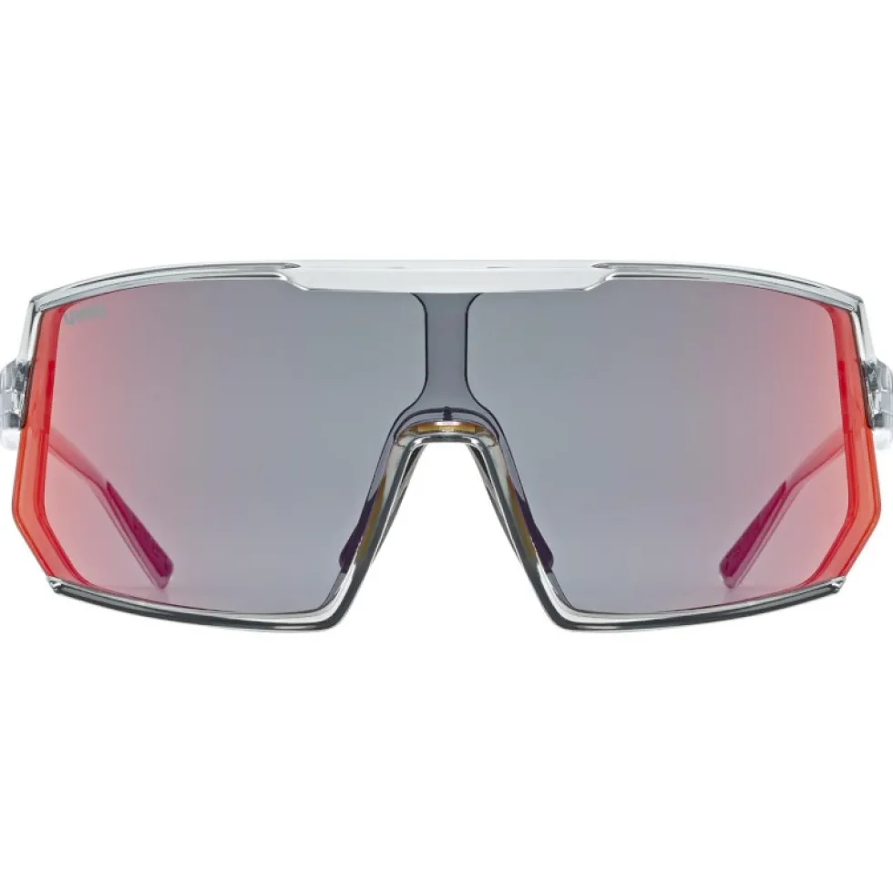 Uvex sportstyle 235 Bril - smoke transparentt/mirror red