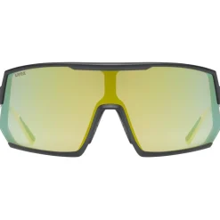 Uvex sportstyle 235 Bril - sunbee-black matt/supravision mirror yellow