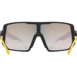 Uvex sportstyle 235 Bril - sunbee-black matt/supravision mirror yellow