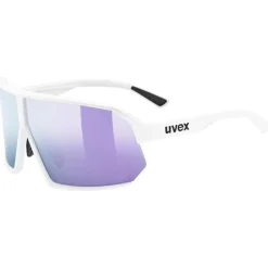 Uvex sportstyle 237 Bril - white matt/mirror lavender