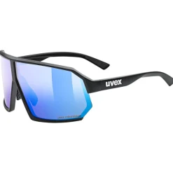 Uvex sportstyle 237 CV Bril - black matt/mirror blue