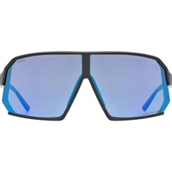 Uvex sportstyle 237 CV Bril - black matt/mirror blue