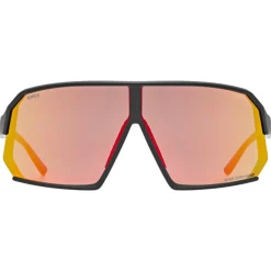 Uvex sportstyle 237 CV Bril - black matt/mirror red