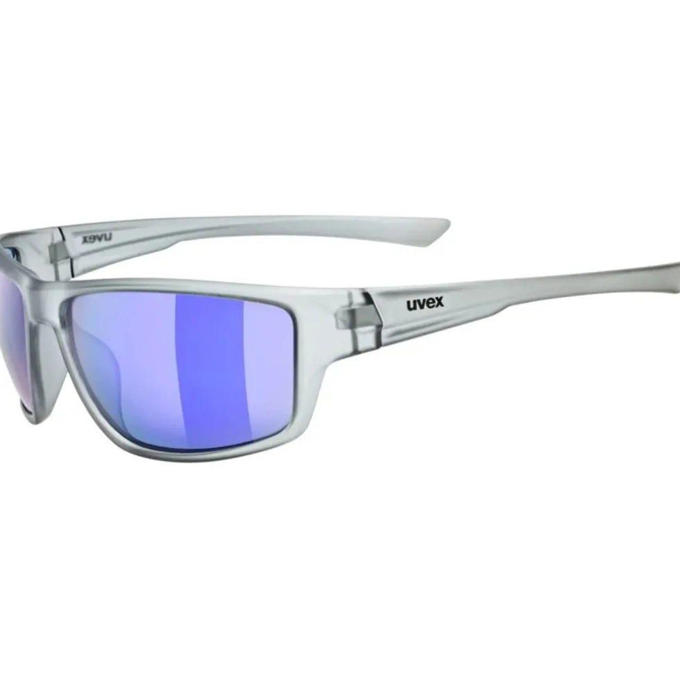 Uvex sportstyle 230 Fietsbril - smoke transparent/mirror blue