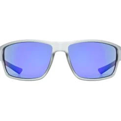 Uvex sportstyle 230 Fietsbril - smoke transparent/mirror blue
