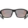 Uvex sportstyle 806 Fietsbril - black matt/mirror green