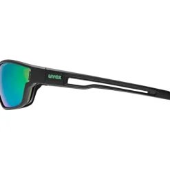 Uvex sportstyle 806 Fietsbril - black matt/mirror green