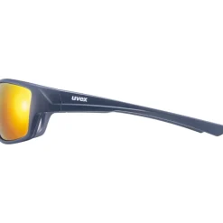 Uvex sportstyle 230 Fietsbril - blue matt/mirror red