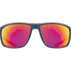 Uvex sportstyle 230 Fietsbril - blue matt/mirror red