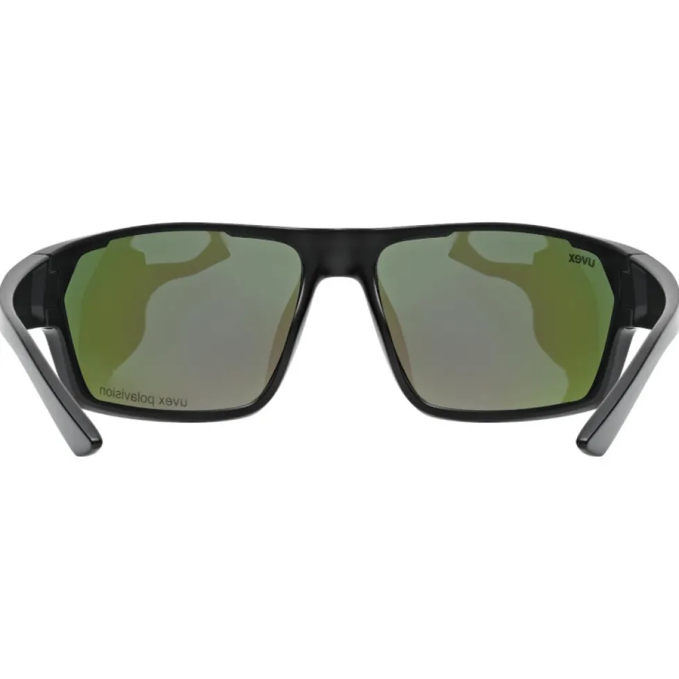 Uvex sportstyle 233 P Bril - black matt/mirror green