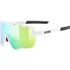 Uvex sportstyle 236 Set Bril - white matt/mirror green + clear