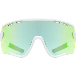 Uvex sportstyle 236 Set Bril - white matt/mirror green + clear