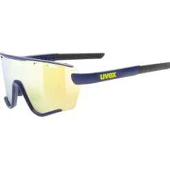 Uvex sportstyle 236 small set Bril - blue matt/mirror yellow + clear