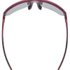 Uvex vectiv set Fietsbril - cranberry transparent matt/mirror rose