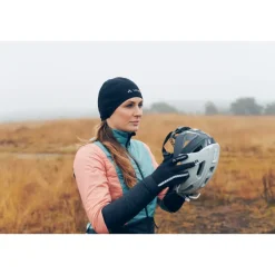 Vaude Bike Warm Onderhelm - black/white
