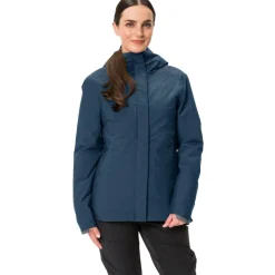 Vaude Cyclist Warm Regenjas Dames - dark sea