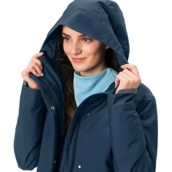 Vaude Cyclist Warm Regenjas Dames - dark sea