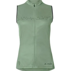 Vaude Posta Full Zip Shirt zonder Mouwen Dames - willow green