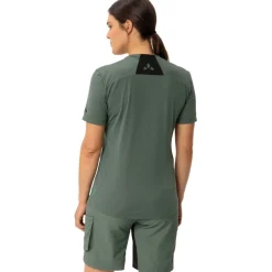 Vaude Qimsa Logo Shirt met Korte Mouwen Dames - agave