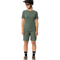 Vaude Qimsa Logo Shirt met Korte Mouwen Dames - agave
