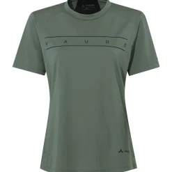 Vaude Qimsa Logo Shirt met Korte Mouwen Dames - agave