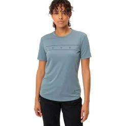 Vaude Qimsa Logo Shirt met Korte Mouwen Dames - nordic blue