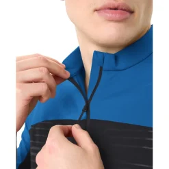 Vaude Qimsa Pro Half-Zip Shirt met Korte Mouwen Heren - radiate blue